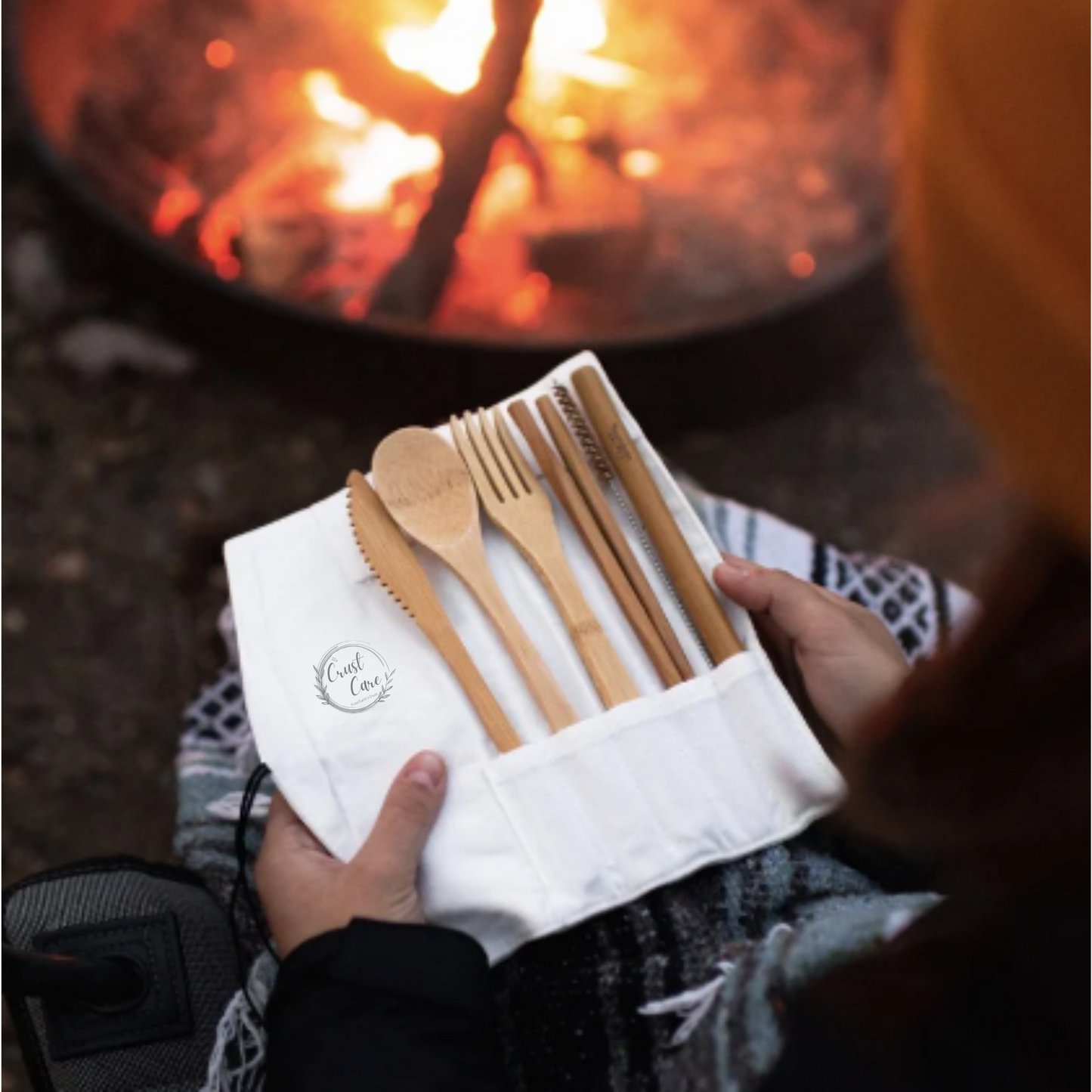 CRUST CARE'S "Bamboo Travel Cutlery "