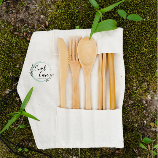 CRUST CARE'S "Bamboo Travel Cutlery "