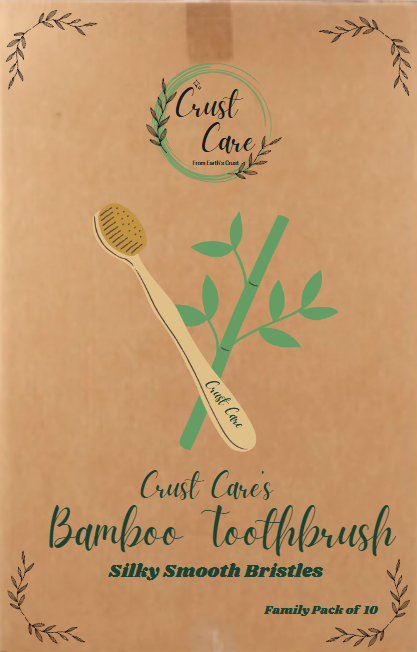 Crust Care's "Bamboo Tooth Brush(Pack of 10)"