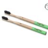 Pack of 10 Round Handle, Biodegradable Bamboo Toothbrush Family Pack (10-Pack), Color-Coded Bottoms, Individually Packed – Oral Care Set - Image 10