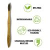 Pack of 10 Charcoal Biodegradable Bamboo Toothbrush Family Pack (10-Pack) with Charcoal Bristles, Individually Packed + 2 Free Bamboo Tongue Cleaners – Oral Care Set - Image 7